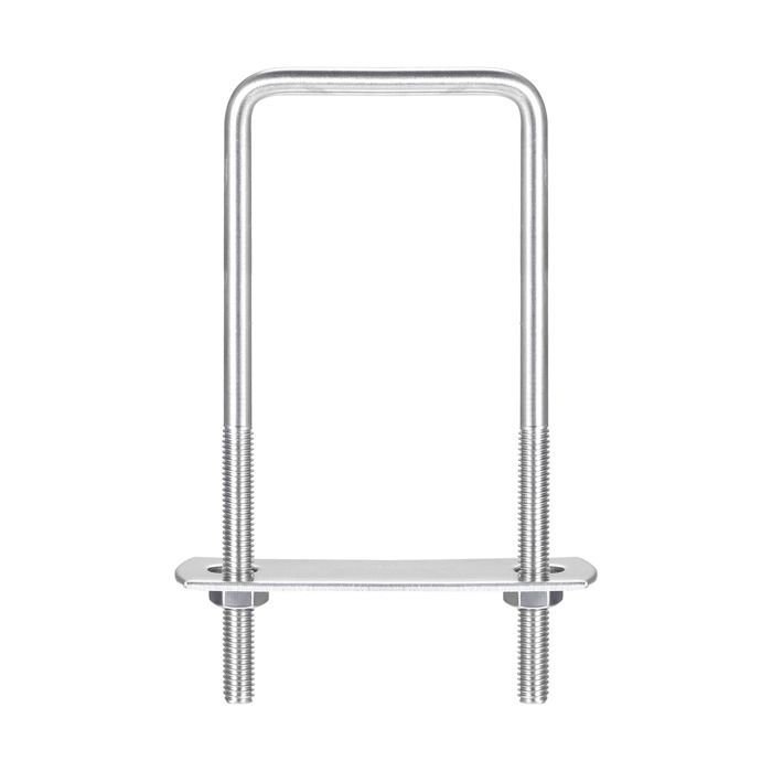 Boulon en U SOURCING MAP 3 Kits 62mm Interne Largeur 160mm Longueur Carré U-Boulons Inox 304