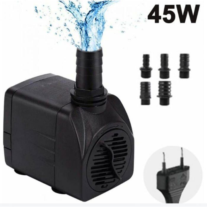 Meilleurs prix pour Pompe à Eau Submersible, Ajustable Mini Pompe à Eau(45W), Pompe pour Bassin/Fontaine, Pompe d'aquarium Ultra Silencieuse, avec 5