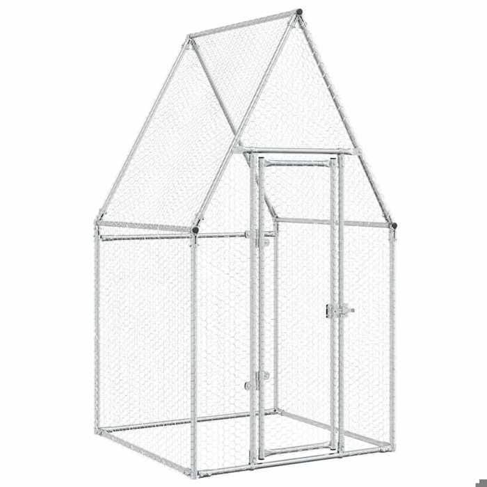 Comparer les prix de Meilleures Poulailler-Enclos-Cage pour poules - argenté 100x100x190 cm - acier galvanisé SSD5841844