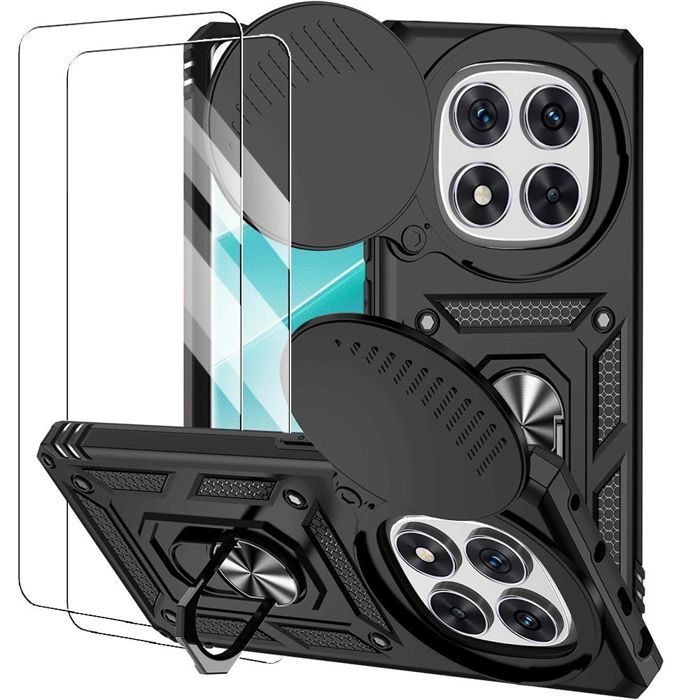 QHOHQ Tenphone Coque Pour Xiaomi Redmi Note 12S + 2 Pièces Verre Trempé, Etui Protection Housse