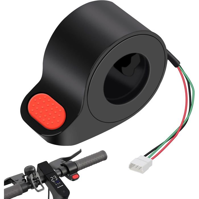 Accélérateur Pour Trottinette Xiaomi GIONAR - Compatible M365, 1S, Pro 2 - Rouge Et Noir