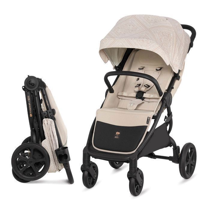 Poussette Légère Kinderkraft MITZY Noir - Voyage, Pliage Facile, Dossier Réglable, Jusqu'à 22 Kg