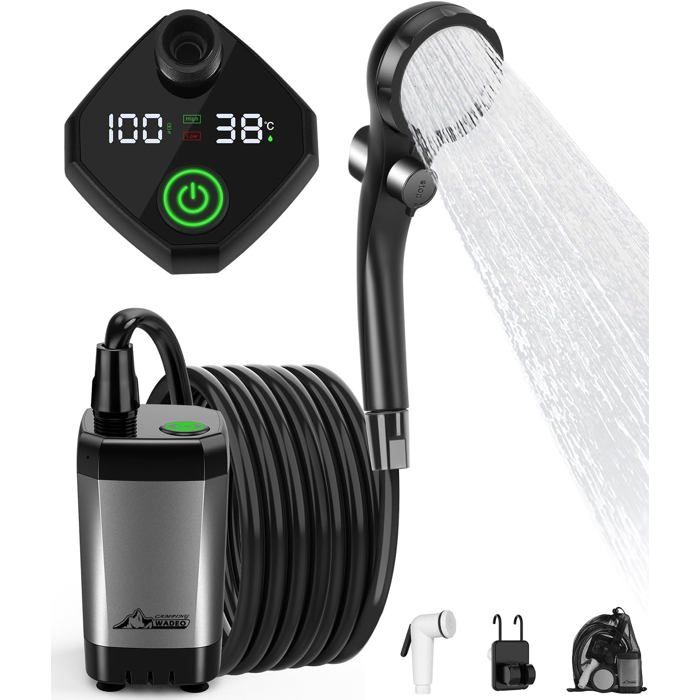 Pommeau De Douche Portable Rechargeable USB - Neuf, Pour Camping, Randonnée, Extérieur