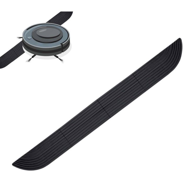 Beavorty Rampe Plastique Pour Robot Aspirateur - Rampe Seuil Intérieure Durable Avec Vis, Noire