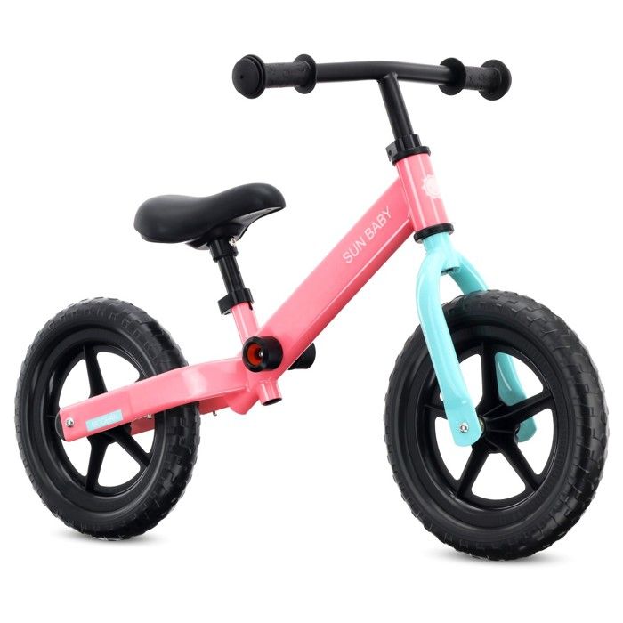 sun baby - Draisienne sans Pédales Modern - 2 Ans max. 30 kg cadre en acier roues EVA selle et guidon réglables - Rose-menthe