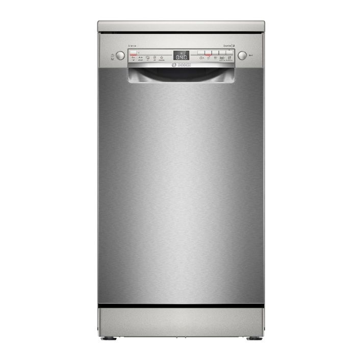 Lave vaisselle posable Bosch Series 2 SPS2HMI02E 45 cm 10 couverts Home Connect D Acier brossé anti traces Neuf - vue 4