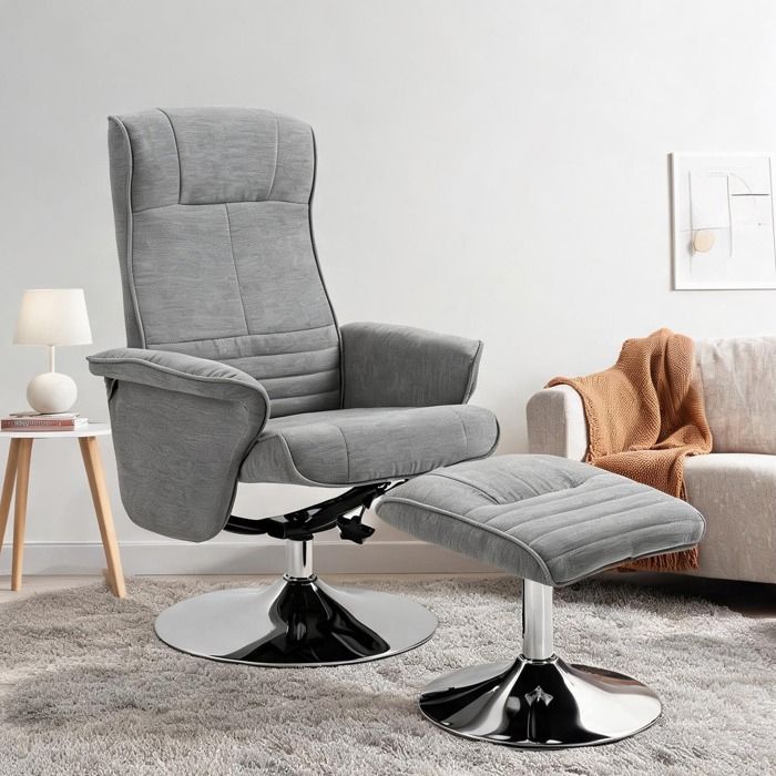 27.2 x 27.9 x 40.9 in and tissu gris Chairs and Accent Seating with dimensions 69 x 71 x 104 cm