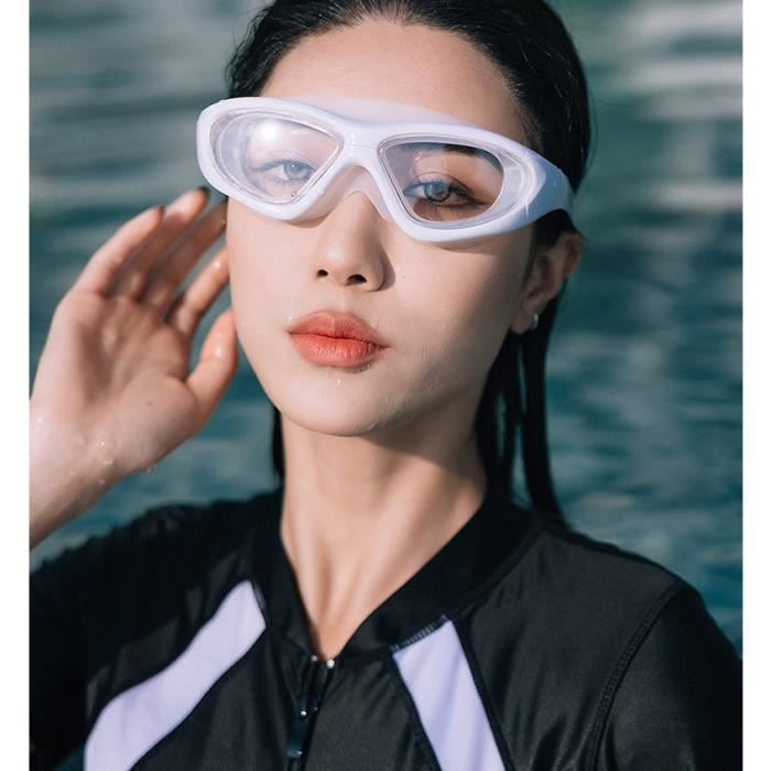 Lunettes De Natation Anti-buée, Anti-fuite - Avec Pince-nez Et Bouchons D'oreille, Ajustables, Pour Adultes Et Ados