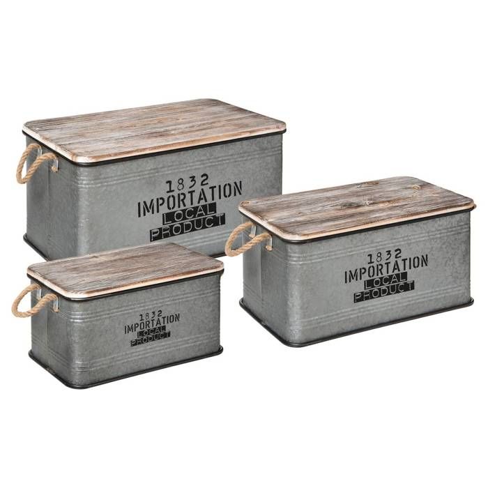 Set de 3 malles Local L45/54/60cm - Atmosphera Créateur dintérieur