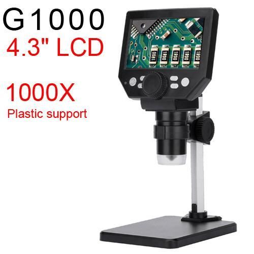 Caméra de microscope,Microscope numérique à affichage LCD réglable sous X, soudure,électronique,inspection de PCB- G1000 Plastic - Cdiscount Appareil  Photo