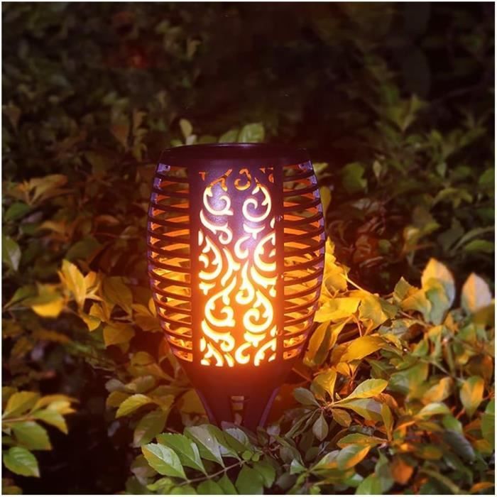 Spetebo Lot 5 Lampes Solaires Suspendues LED Blanc Chaud - Verre Brisé - Éclairage Jardin Extérieur