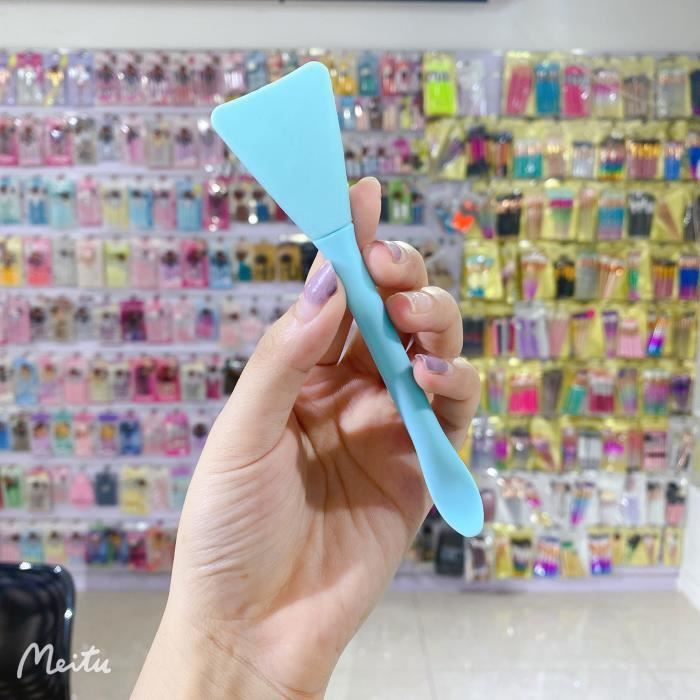 Lot De 5 Pinceaux De Maquillage En Silicone - Spatules Multicolores, Neuf Sous Emballage