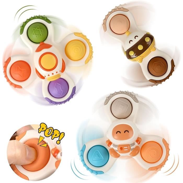 Fivtsme Jouets à Ventouse Silicone, 60 pièces Jouet Ventouse Bebe