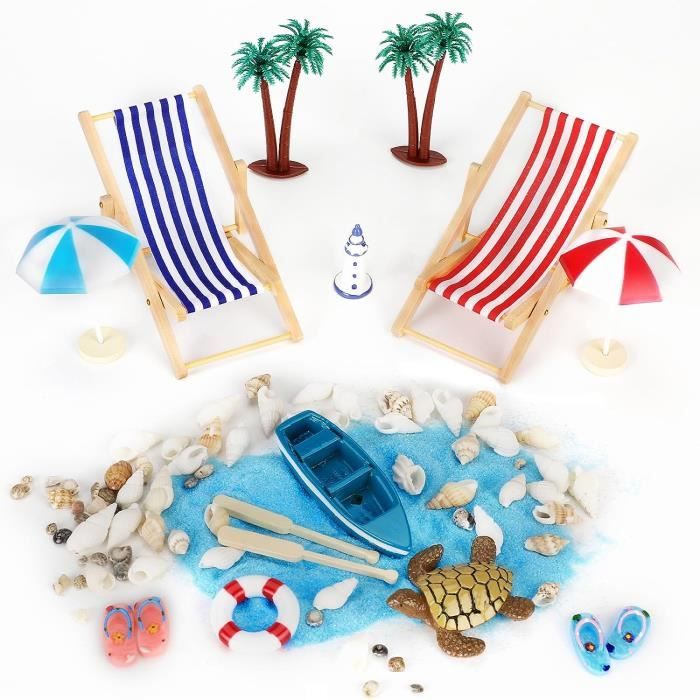 Miniature de Plage - DIY - Décoration de Plage - Chaise de Plage