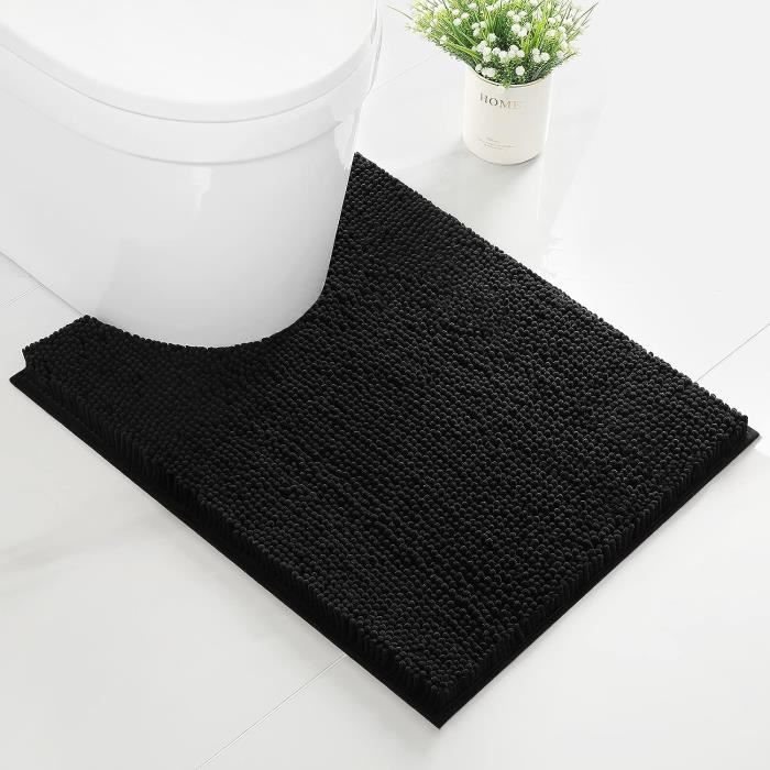 Tapis De Bain Contour WC WohnDirect 45x45 Cm – Jaune, Doux Et Antidérapant