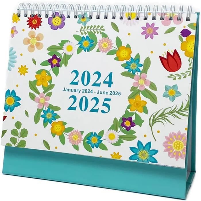 Calendrier De Bureau 2024 – 2025, Planificateur De Table