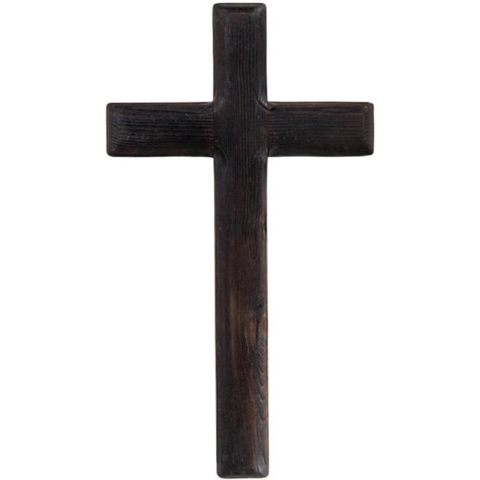 Croix Murale En Fer Avec Jésus Crucifié - Décoration De Foi Chrétienne, Design Vintage (30x12 Cm)