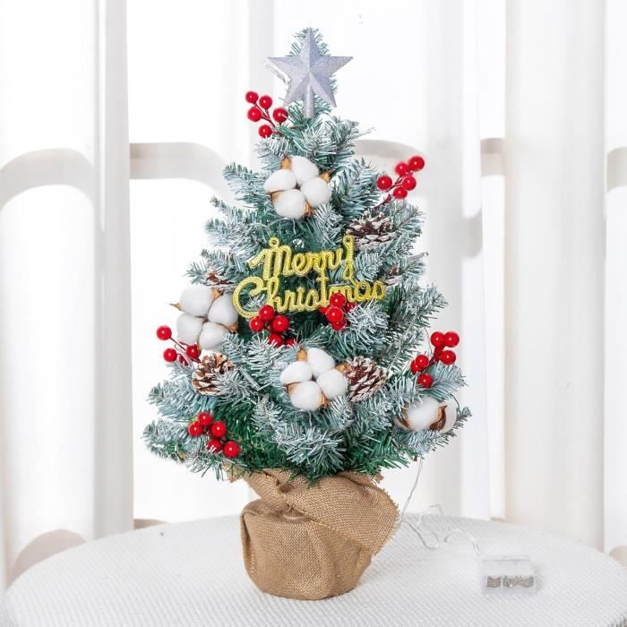 Sapin De Noël De Table - ZERONE - Mini Sapin Artificiel - PVC