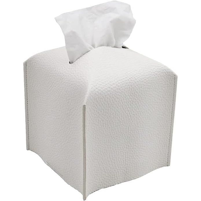 Boîtes à Mouchoirs En Cuir PU, Distributeur De Mouchoir Rectangulaire Pour Decorer Maison Bureau Ou Salle De Bain Beige 98825362