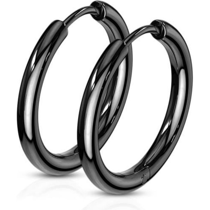 Boucles d’oreilles Noir main image 0