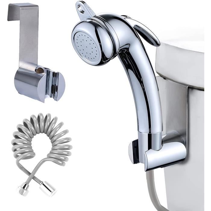 Kit Douchette WC, Kit Hygiène complet pour WC en ABS avec crochet de  réservoir d'eau et tuyau de douche flexible télescopique [102] - Cdiscount  Bricolage