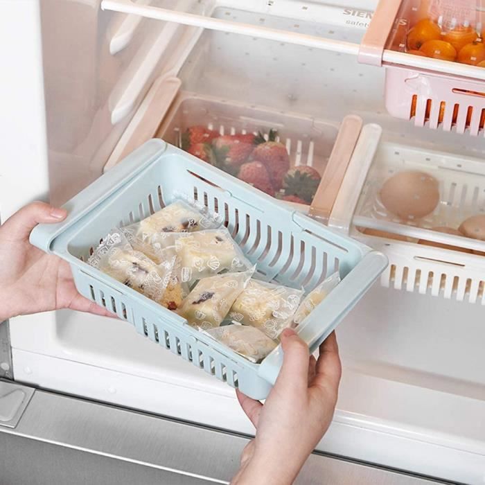 Boite de Rangement Frigo Empilable avec Tiroir Lot de 3 Bacs de Rangement  Frigo pour la cuisine, les armoires et les comptoirs - Cdiscount Maison