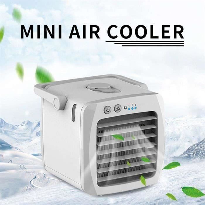Mini Climatiseur Mobile Ventilateur Portable Usb Refroidisseur D Air Humidificateur Purificateur 3en1 Reglable Led Sans Evacuation Cdiscount Bricolage