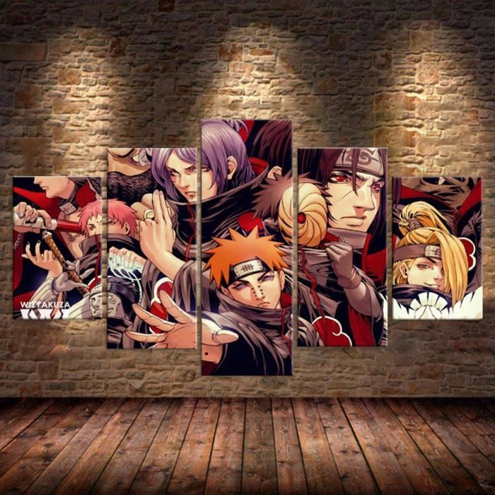 MHJ-253 Akatsuki – papier peint peinture à l'huile, Itachi-Pain,  autocollants muraux, toile, Art, affiche Anime, pou(Sans cadre) - Cdiscount  Maison