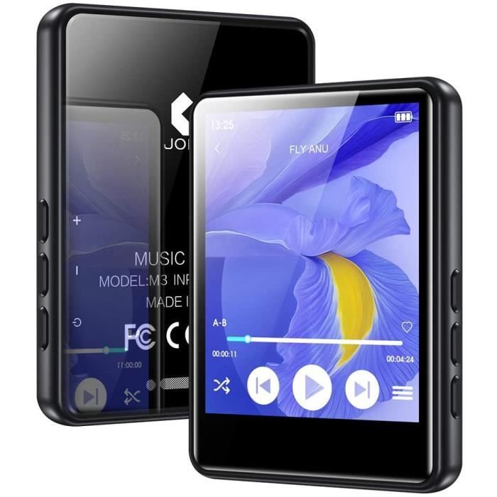 64Go Lecteur MP3 Bluetooth 5.3, 2,8 écran Tactile, 18 Sons
