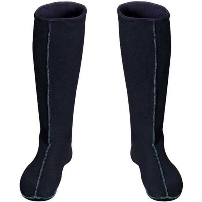 3Kamido Chaussettes en feutrine, intérieur pour waders, pour bottes de pluie, long, pour femmes et hommes, chaussettes (37 EU)