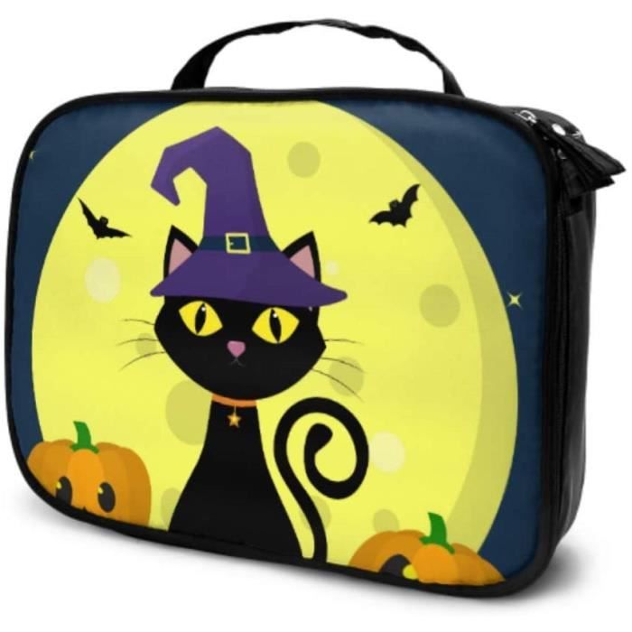 Trousses De Toilette Chat Noir Sorcieres Pour Halloween Voyage Trousse De Toilette Pas Cher Maquillage Sac Maquillage Vo 5349 Cdiscount Bagagerie Maroquinerie