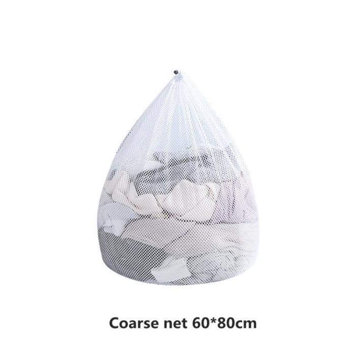 Sac à Linge En Maille Durable – Fermeture à Cordon Coulissant (Jaune Fluoté)