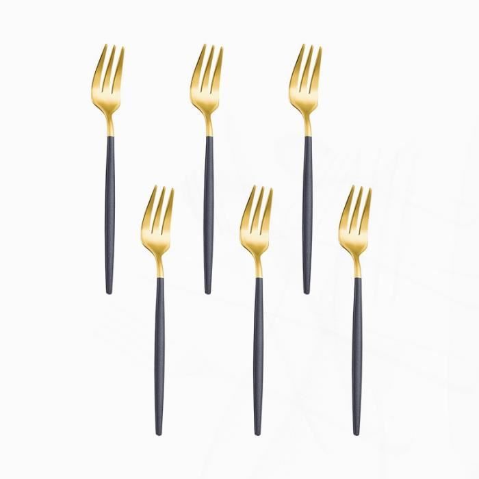 Service De Couverts En Or 36 Pièces - 12 Couverts Complets - Acier Inoxydable Pour Mariage & Fêtes