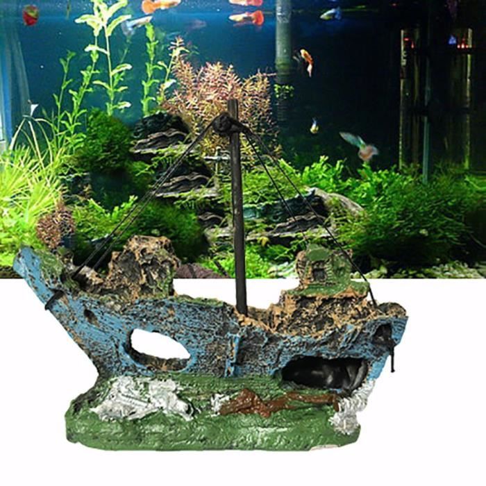Aqua Ornaments, Décoration pour Aquarium Résine Fish Tank Non Toxique  Ornement,Aquarium Decoration Maison Petit Poisson