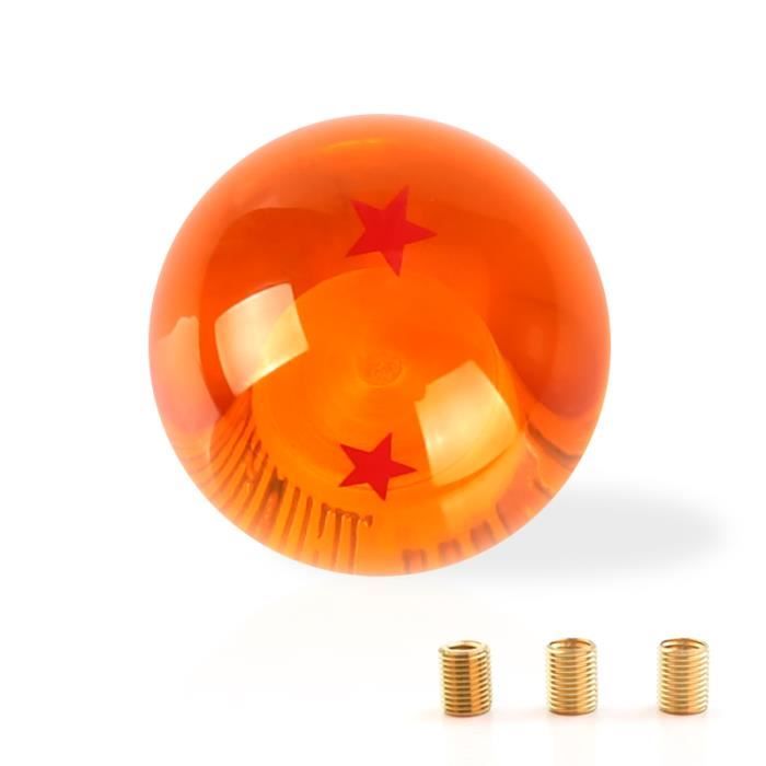 2 TOILES Pommeau De Levier De Vitesse Universel Boule Orange toile 2-toiles-pommeau-de-levier-de-vitesse-universel-boule-orange-toile