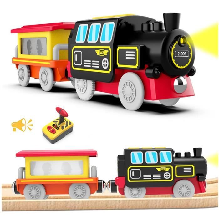 Train Électrique Magnétique Avec Voie Ferrée – Jouet De Circuit Pour Enfants 3-8 Ans, Cadeau Noël Et Anniversaire