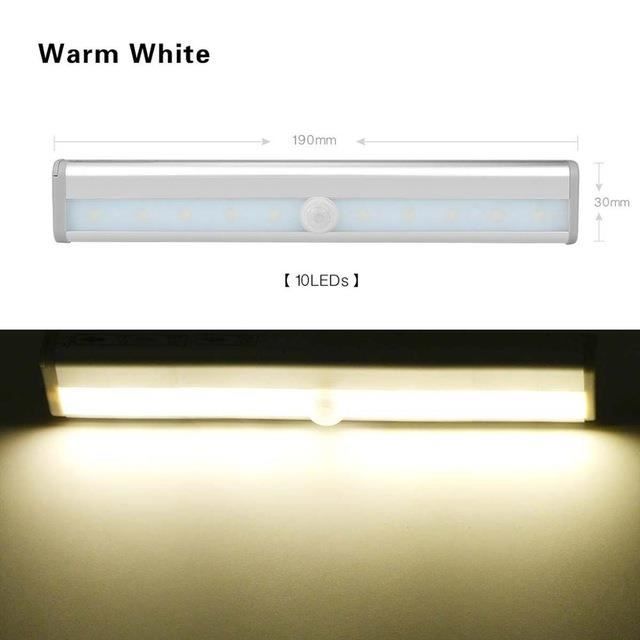 Veilleuse - QIILU - Mini capteur de mouvement - LED - Sans fil