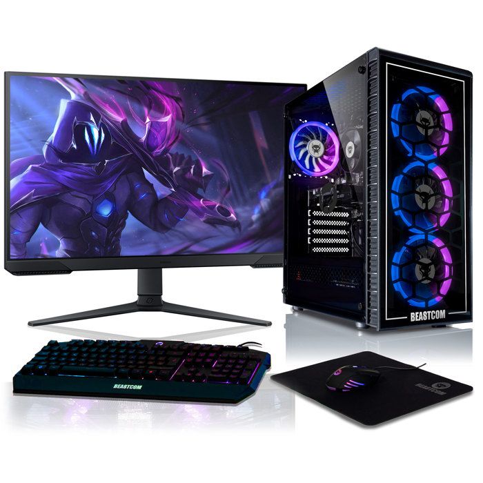 PC Gamer Complet - BEASTCOM Q5 - Intel Core i7-11700F - NVIDIA GeForce RTX 4060 Ti 8Go - 16GB RAM - 1To NVMe SSD