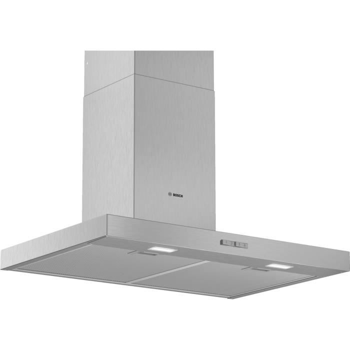 Hotte Bosch Serie 2 DWB76BC50 590 m³h 70 dB Monté au mur Acier inoxydable