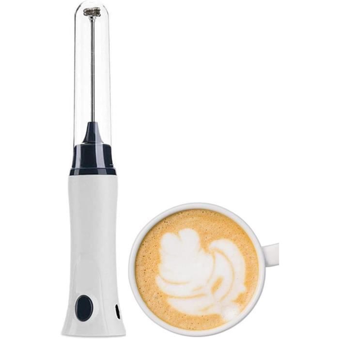 Mousseur à lait électrique, fouet noir pour matcha avec moteur amélioré haute puissance, mousseur à lait électrique avec fouet à main, mousseur à lait électrique pour frappe, matcha, latte