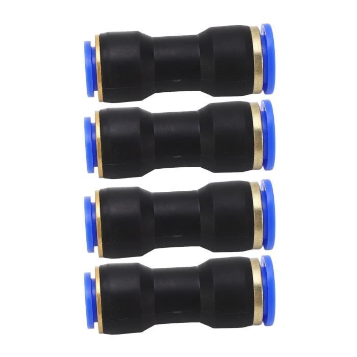 Raccords Rapides Push-to-Connect En Laiton Et Polycarbonate - Lot De 4, Filetage Droit 1/4 Pouce