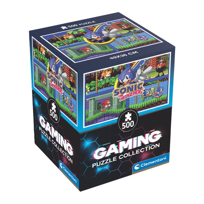 Puzzle Cube 500 pièces : Sonic Clementoni Puzzles - vue 4