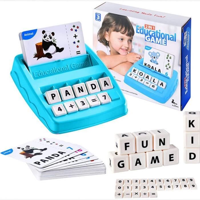 Carte Mots éducatives Coogam Jeu Montessori Lettres En Bois - Cartes Flash Alphabet Pour Enfants