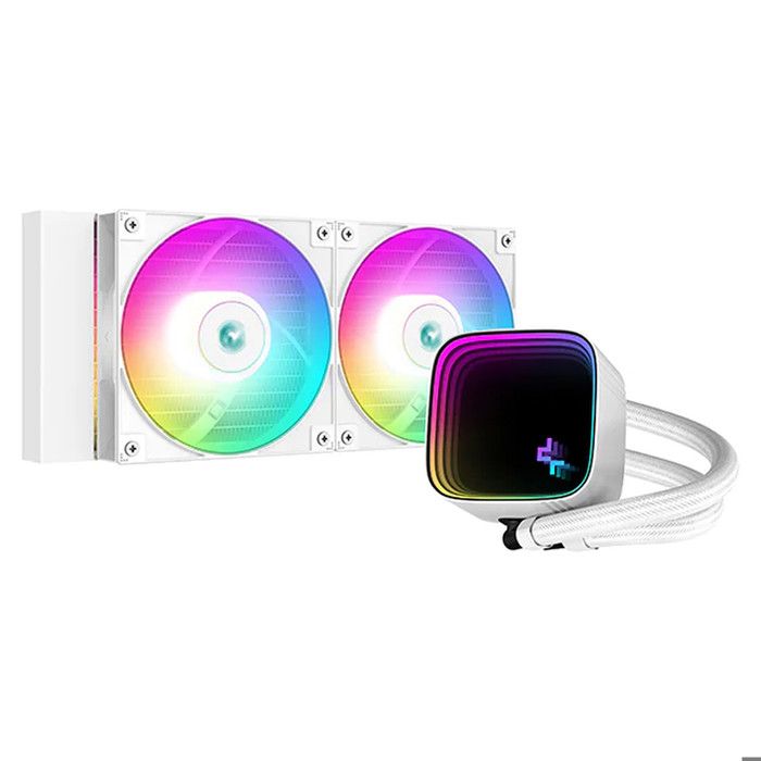 Deepcool – LS520 SE (Blanc) – Watercooling AIO – 2x120mm ARGB