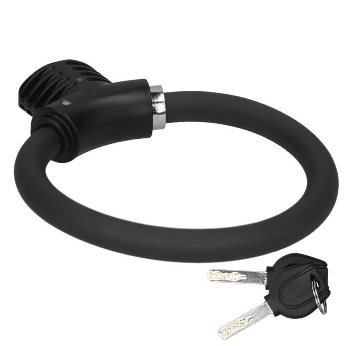 Asixxsix Cadenas à Disque En U – Antivol Robuste Alliage De Zinc, Inviolable Avec Câble Anti-Rouille, 2 Clés, Pour Camping-Car, Camion, Remorque, Véhicule D’Ingénierie