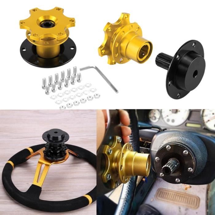 Adaptateur De Volant à Libération Rapide NRG SRK 200BLBL Gen 2.0, Montage 6 Trous, Finition Polie