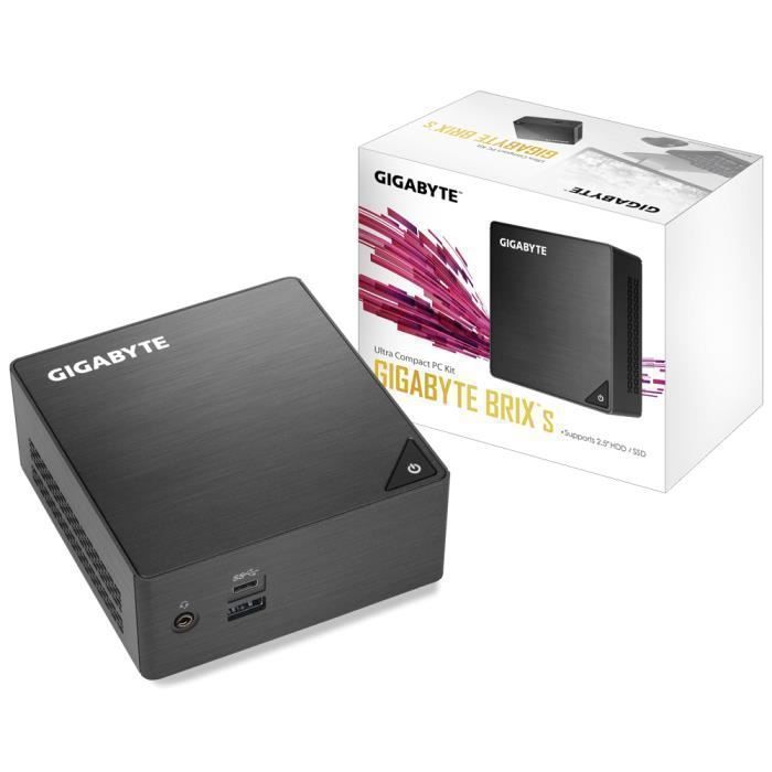Vente Ordinateur de bureau Gigabyte GB-BLCE-4105 barebone PC/ poste de travail J4105 1,50 GHz UCFF Noir BGA 1090 (GIGA BRIX GB-BLCE-4105 Barebone [Celeron J41 pas cher Vente Ordinateur de bureau Gigabyte GB-BLCE-4105 barebone PC/ poste de travail J4105 1,50 GHz UCFF Noir BGA 1090 (GIGA BRIX GB-BLCE-4105 Barebone [Celeron J41 pas cher
