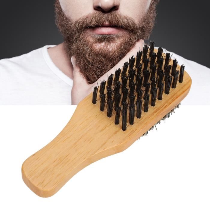 Peigne à Barbe Et Brosse De Nettoyage Pour Cheveux - Outil De Coiffure Homme (sans Marque)