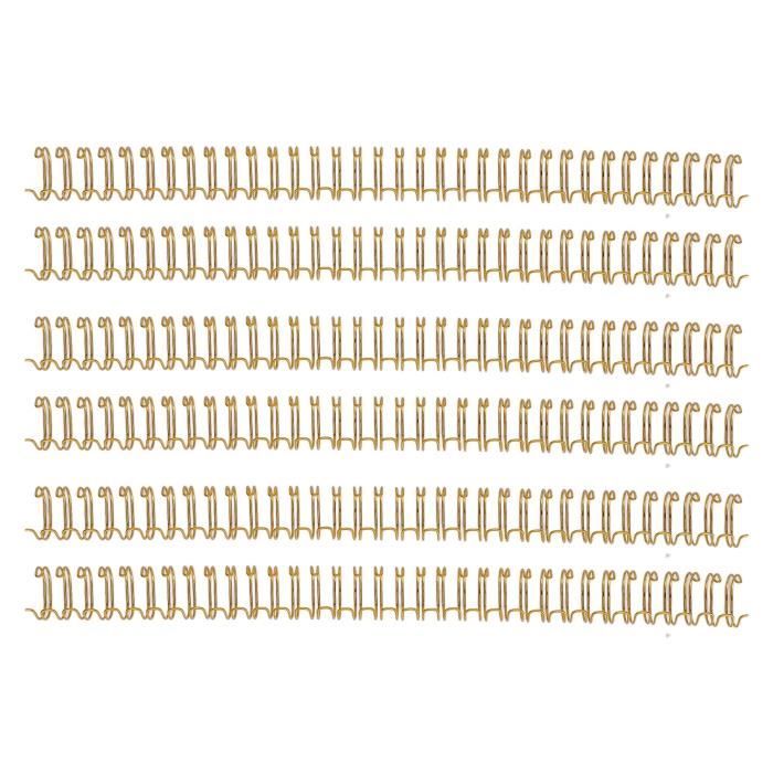 PATIKIL Lot De 50 Peignes De Reliure à Double Boucle En Métal De