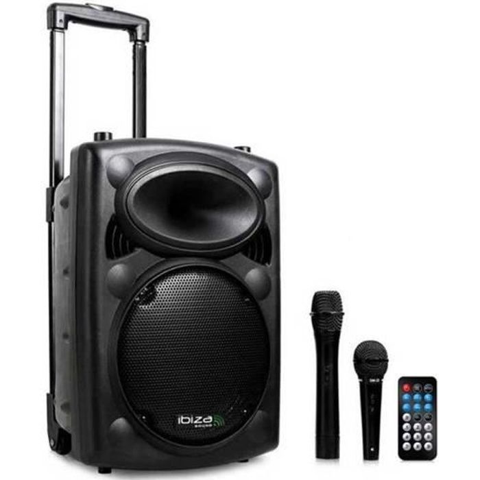 IBIZA SOUND PORT10VHF-BT Système de sonorisation portable autonome 25 cm